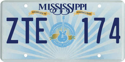 MS license plate ZTE174