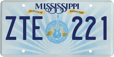 MS license plate ZTE221