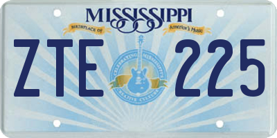 MS license plate ZTE225