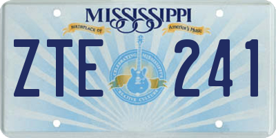 MS license plate ZTE241