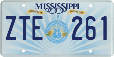 MS license plate ZTE261