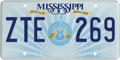 MS license plate ZTE269