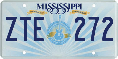 MS license plate ZTE272