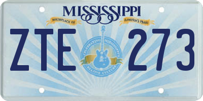 MS license plate ZTE273