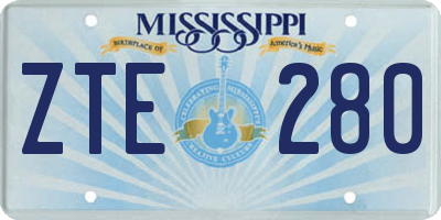 MS license plate ZTE280