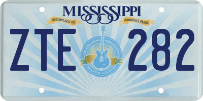 MS license plate ZTE282