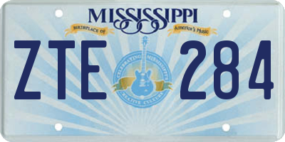 MS license plate ZTE284