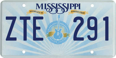 MS license plate ZTE291