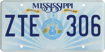 MS license plate ZTE306