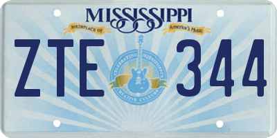 MS license plate ZTE344