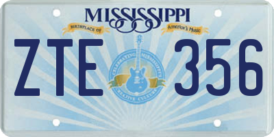 MS license plate ZTE356
