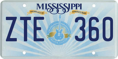 MS license plate ZTE360