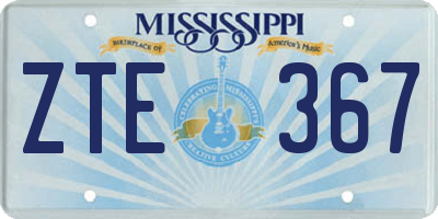 MS license plate ZTE367