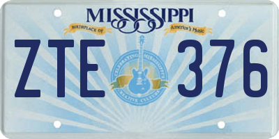 MS license plate ZTE376