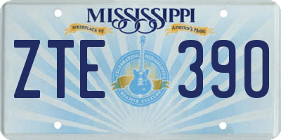 MS license plate ZTE390