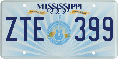 MS license plate ZTE399