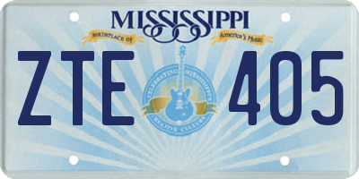 MS license plate ZTE405
