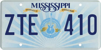 MS license plate ZTE410