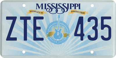 MS license plate ZTE435