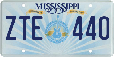 MS license plate ZTE440