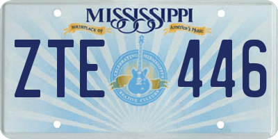 MS license plate ZTE446