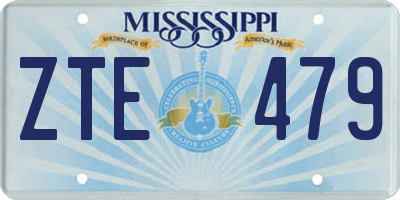 MS license plate ZTE479