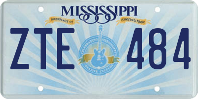 MS license plate ZTE484