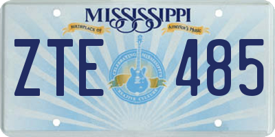 MS license plate ZTE485