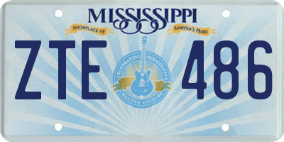 MS license plate ZTE486