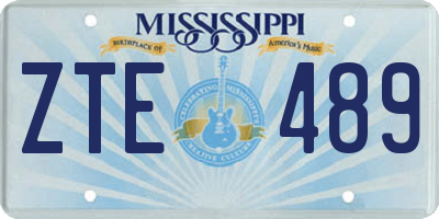 MS license plate ZTE489