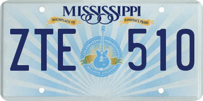 MS license plate ZTE510