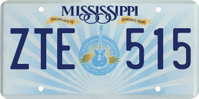 MS license plate ZTE515