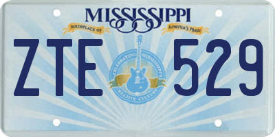 MS license plate ZTE529