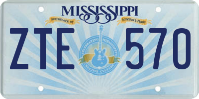 MS license plate ZTE570
