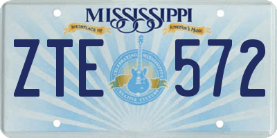 MS license plate ZTE572