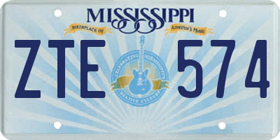 MS license plate ZTE574