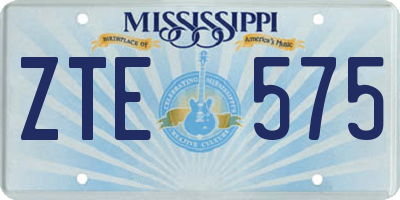 MS license plate ZTE575