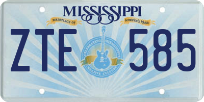MS license plate ZTE585