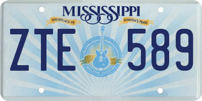MS license plate ZTE589