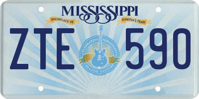 MS license plate ZTE590