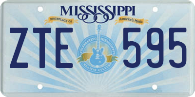 MS license plate ZTE595