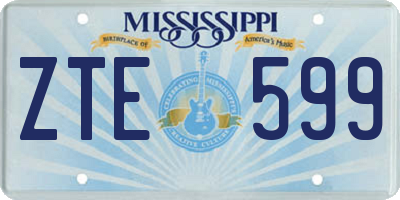 MS license plate ZTE599