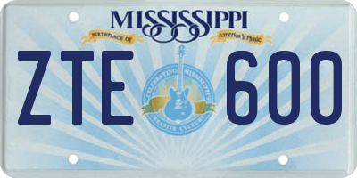MS license plate ZTE600