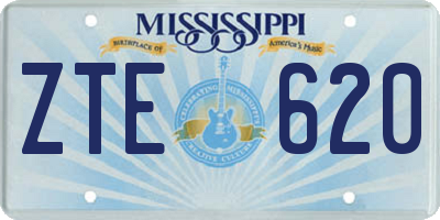 MS license plate ZTE620