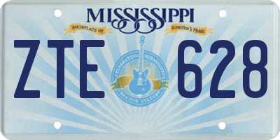 MS license plate ZTE628