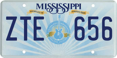 MS license plate ZTE656