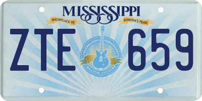 MS license plate ZTE659