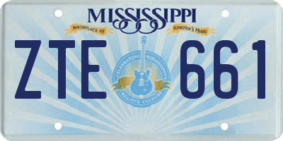MS license plate ZTE661