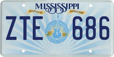 MS license plate ZTE686