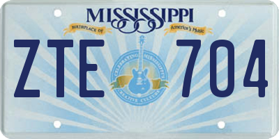 MS license plate ZTE704